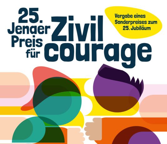 Der Jenaer Preis für Zivilcourage wird 25!