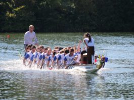 Drachenboot-Sprint am Schleichersee