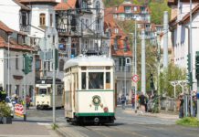 Historische Straßenbahnen zum Tag des offenen Denkmals unterwegs