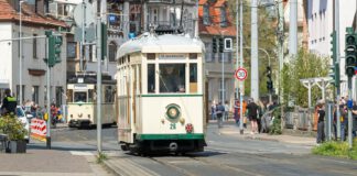 Historische Straßenbahnen zum Tag des offenen Denkmals unterwegs